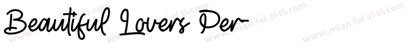 Beautiful Lovers Per字体转换